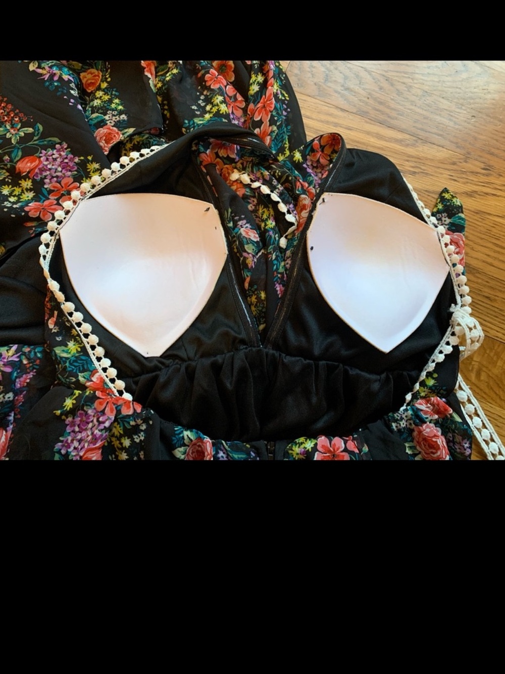 backless floral maxi dress with halter neck size M - Picture 15 of 17